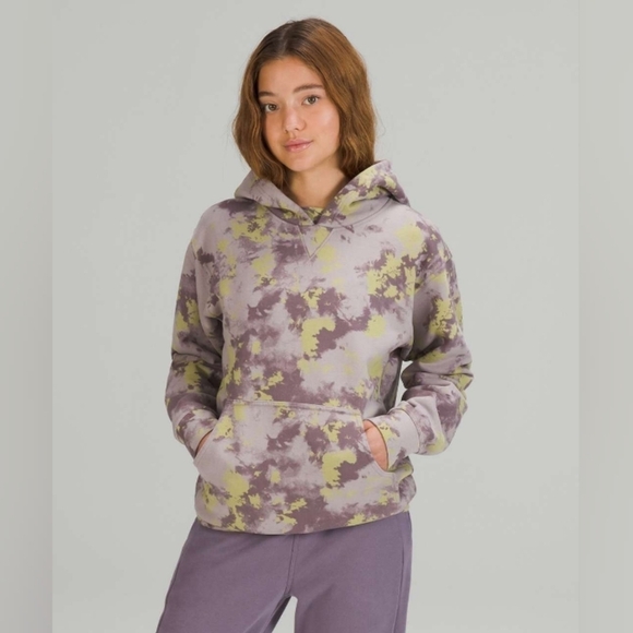 Lululemon All Yours Hoodie Orbital Tie Dye Mauve Grey Multi sz 4 - Picture 1 of 9
